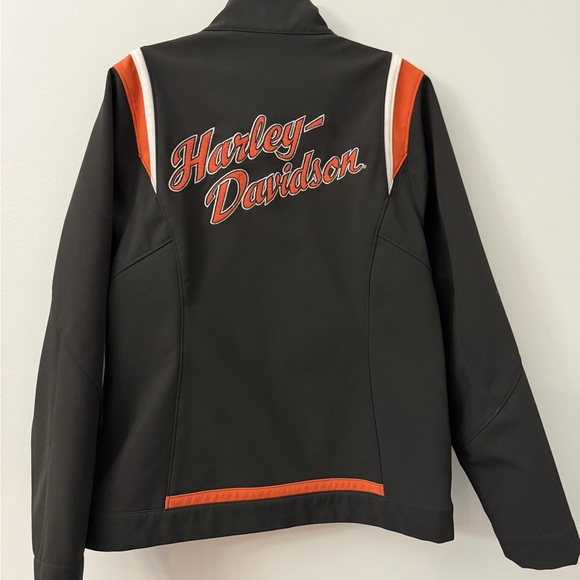 Harley-Davidson Jackets & Blazers - Harley-Davidson Jacket Womens Medium Black Softshell Embroidered Moto Riding